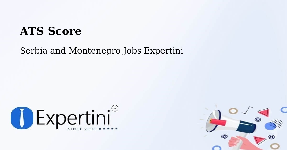 Resume ATS Score & Job Description Match Tool – Nicolet - Serbia and Montenegro Jobs Expertini